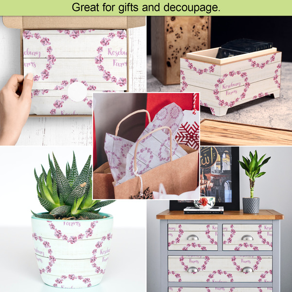 Farm House Tissue Paper - In Use Collage