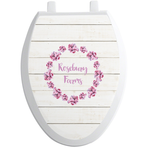 Custom Farm House Toilet Seat Decal - Elongated (Personalized)
