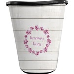 Farm House Waste Basket - Single Sided (Black) (Personalized)