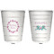 Farm House Trash Can White - Front and Back - Apvl