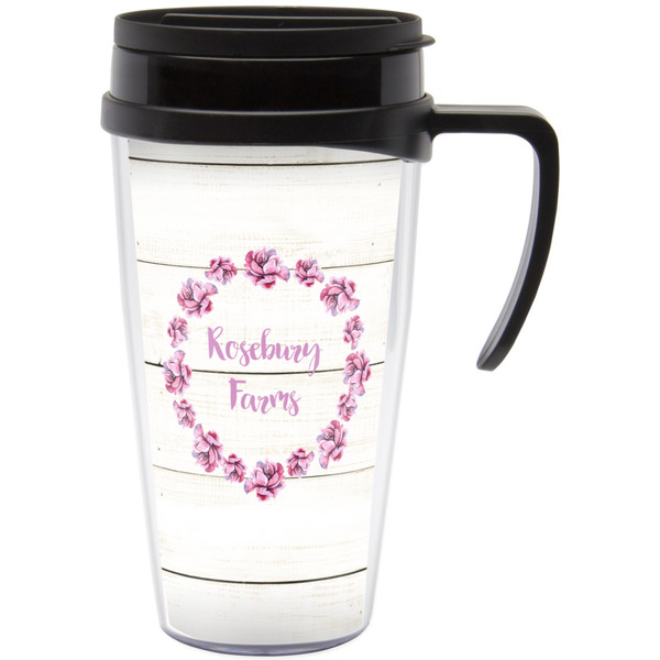 Custom Farm House Acrylic Travel Mug with Handle (Personalized)