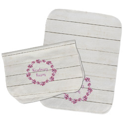 Farm House Burp Cloths - Fleece - Set of 2 w/ Name or Text