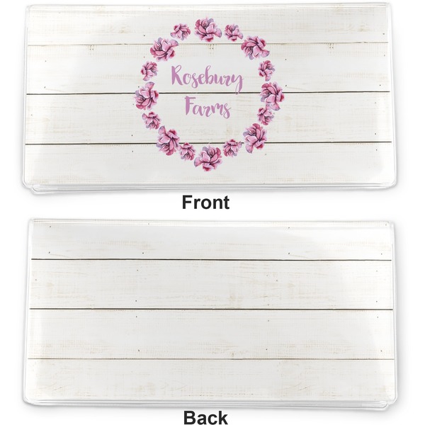 Farm House Vinyl Check Book Cover - Front and Back