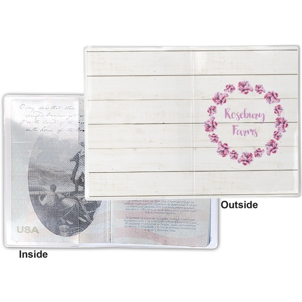 Farm House Vinyl Passport Holder - Flat Front and Back
