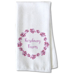Farm House Kitchen Towel - Waffle Weave - Partial Print (Personalized)