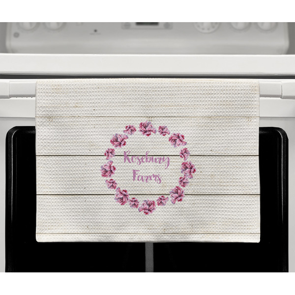 Farm House Waffle Weave Towel - Full Color Print - Lifestyle2 Image