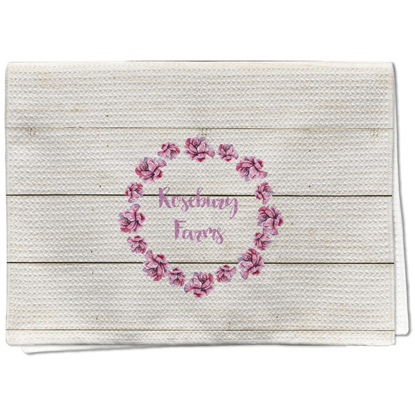 Custom Farm House Kitchen Towel - Waffle Weave (Personalized)