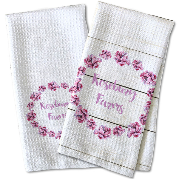 Farm House Waffle Weave Towels - Two Print Styles