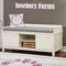 Farm House Wall Name Decal Above Storage bench