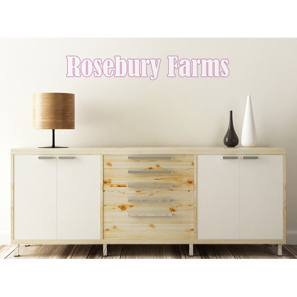 Farm House Wall Name Decal On Wooden Desk
