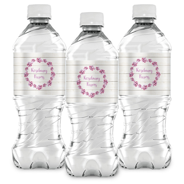 Farm House Water Bottle Labels - Front View