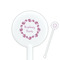 Farm House 5.5" Round Plastic Stir Sticks - White - Single Sided (Personalized)