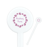 Farm House Round Plastic Stir Sticks (Personalized)