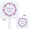 Farm House White Plastic Stir Stick - Double Sided - Approval