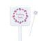Farm House Square Plastic Stir Sticks - Single Sided (Personalized)