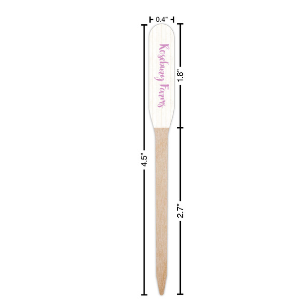 Farm House Wooden Food Pick - Paddle - Dimensions