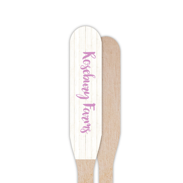 Farm House Wooden Food Pick - Paddle - Single Sided - Front & Back