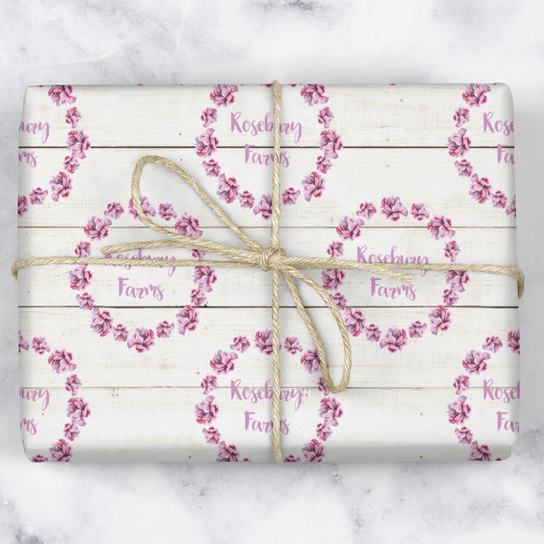 Farm House Wrapping Paper Roll - Matte - Wrapped Box
