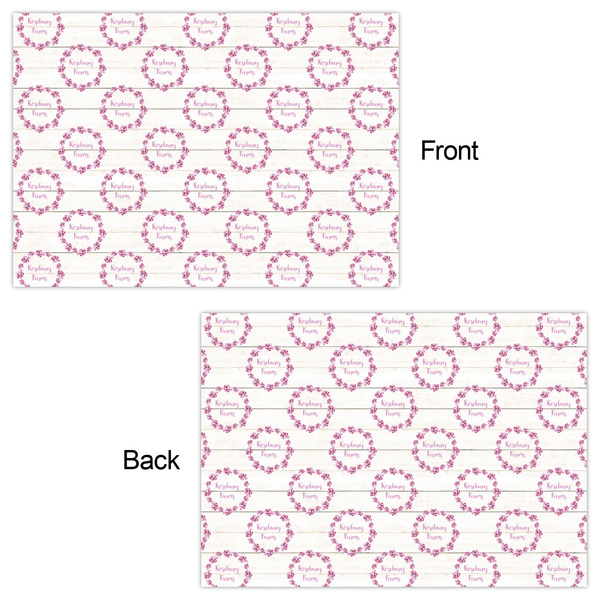 Farm House Wrapping Paper Sheet - Double Sided - Front & Back