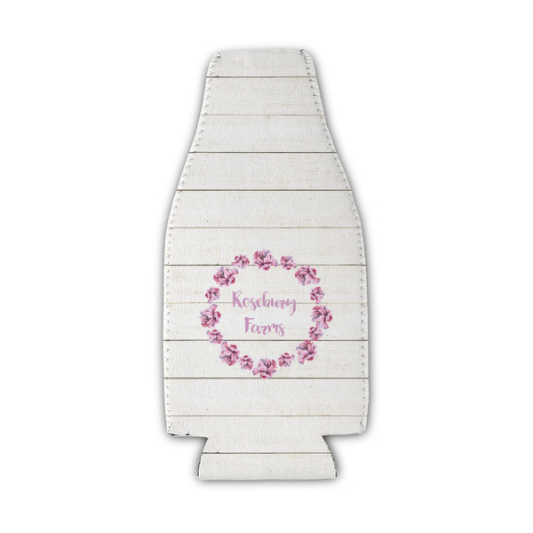 Farm House Zipper Bottle Cooler - Set of 4 - FRONT