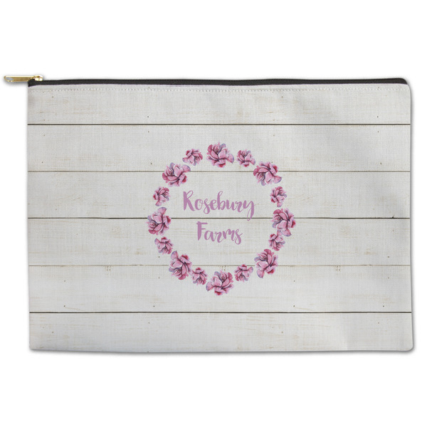 Custom Farm House Zipper Pouch - Large - 12.5"x8.5" (Personalized)