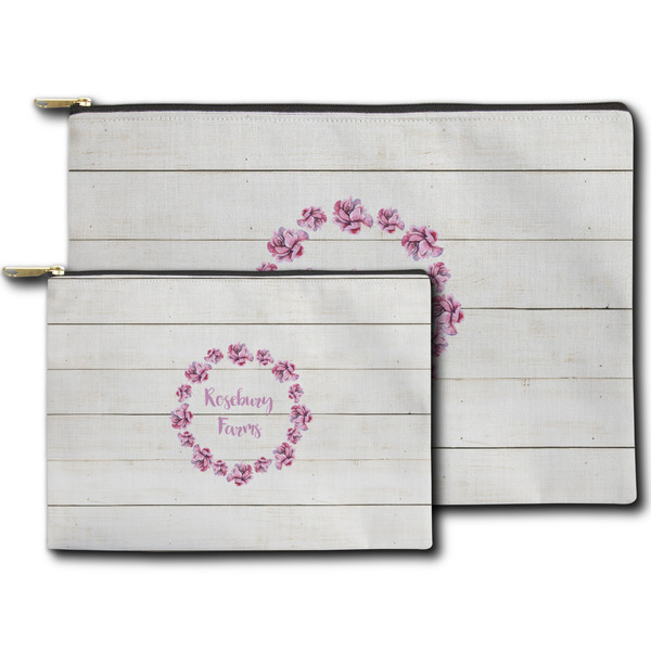 Farm House Zippered Pouches - Size Comparison