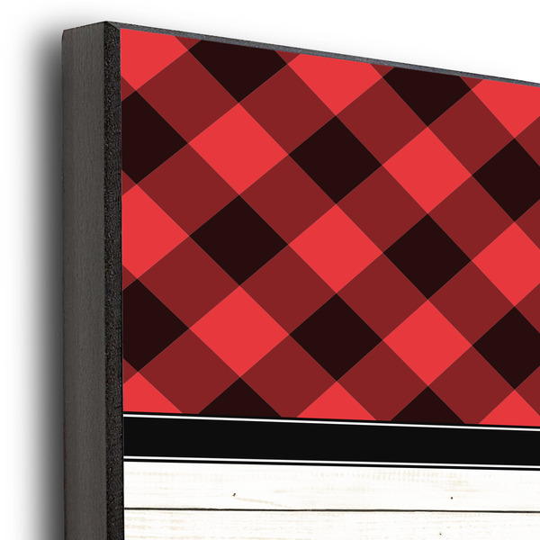 Lumberjack Plaid 11x14 Wood Print - Closeup