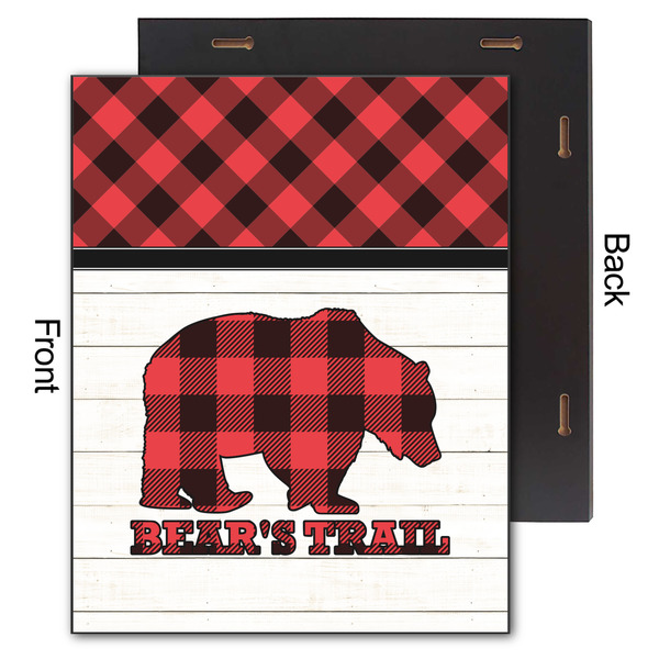 Lumberjack Plaid 11x14 Wood Print - Front & Back View