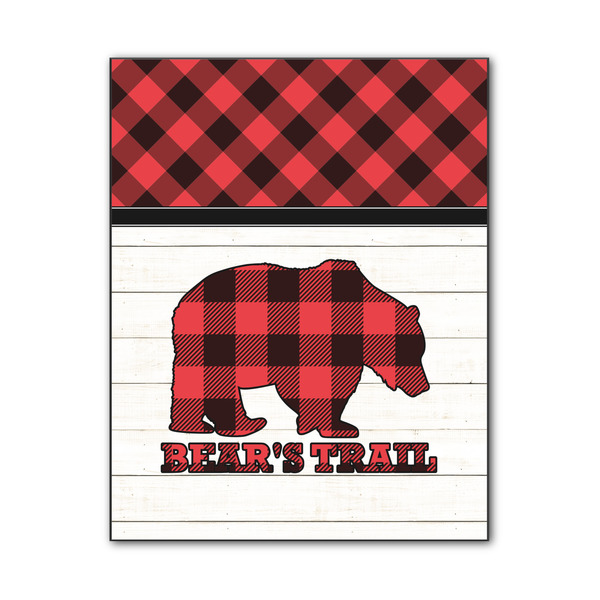 Custom Lumberjack Plaid Wood Print - 11x14 (Personalized)