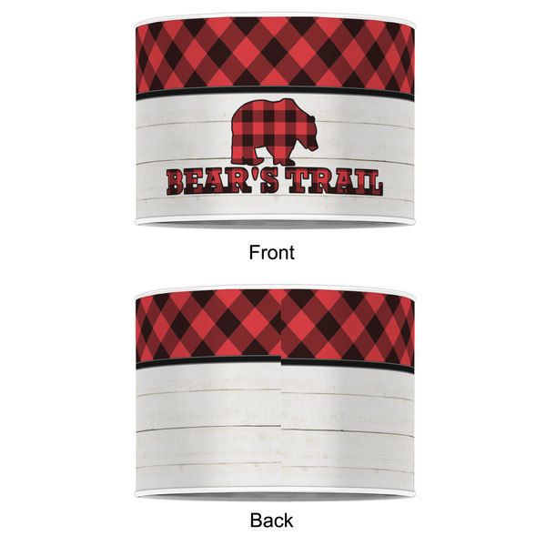 Lumberjack Plaid 12" Drum Lampshade - APPROVAL (Poly Film)