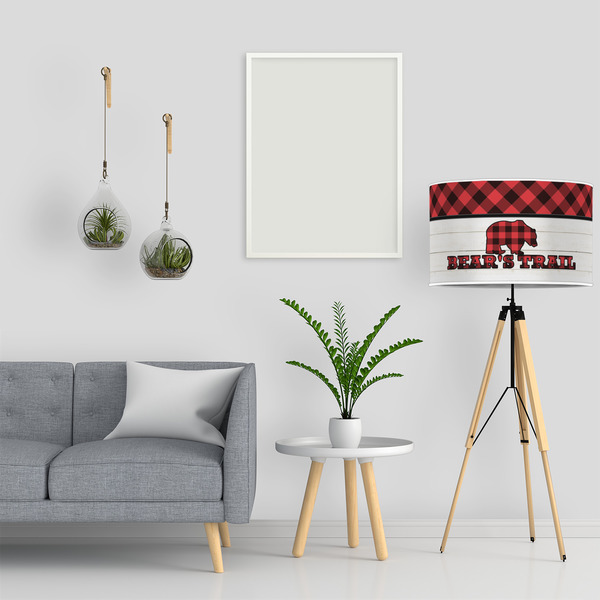 Lumberjack Plaid 12" Drum Lampshade - LIFESTYLE