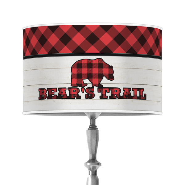 Custom Lumberjack Plaid 12" Drum Lamp Shade - Poly-film (Personalized)