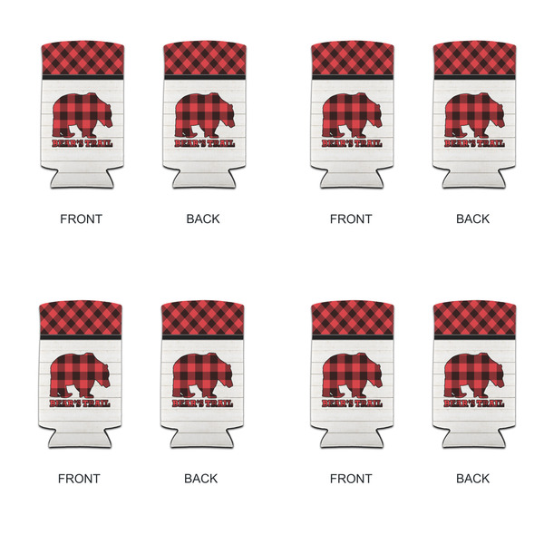 Lumberjack Plaid 12oz Tall Can Sleeve - Set of 4 - APPROVAL