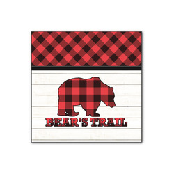 Lumberjack Plaid Wood Print - 12x12 (Personalized)