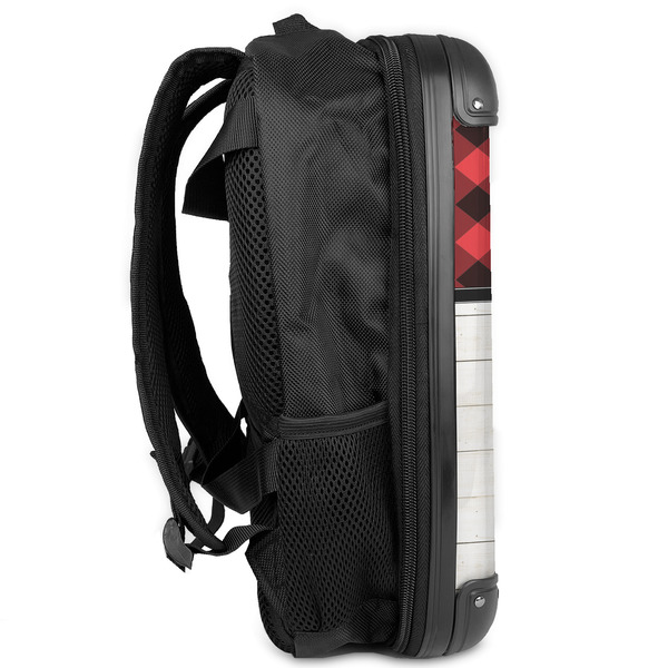 Lumberjack Plaid 13" Hard Shell Backpacks - Side View