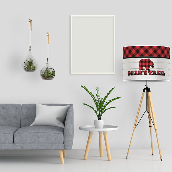 Lumberjack Plaid 16" Drum Lampshade - LIFESTYLE