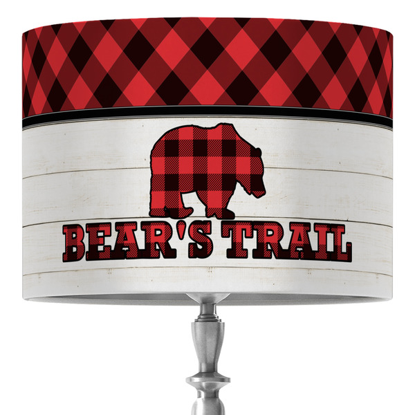 Custom Lumberjack Plaid 16" Drum Lamp Shade - Fabric (Personalized)