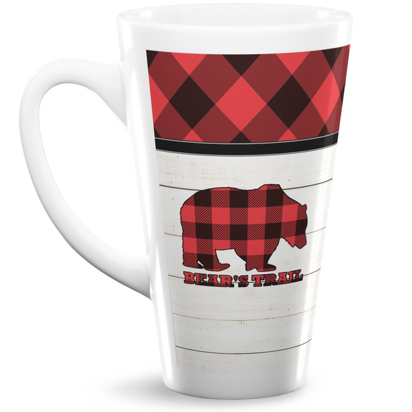 Custom Lumberjack Plaid Latte Mug (Personalized)