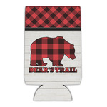 Lumberjack Plaid Can Cooler (16 oz) (Personalized)
