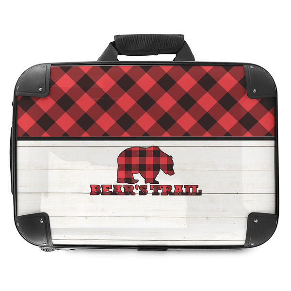 Custom Lumberjack Plaid Hard Shell Briefcase - 18" (Personalized)