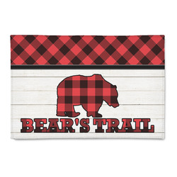 Lumberjack Plaid Patio Rug (Personalized)