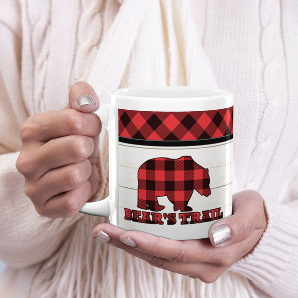 Lumberjack Plaid 20oz Coffee Mug - LIFESTYLE
