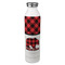 Lumberjack Plaid 20oz Stainless Steel Water Bottle - Full Print (Personalized)