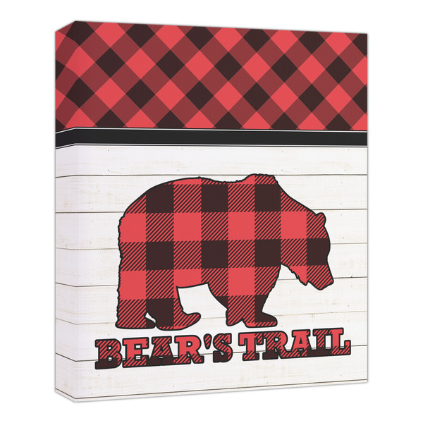 Custom Lumberjack Plaid Canvas Print - 20x24 (Personalized)