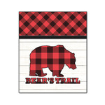 Lumberjack Plaid Wood Print - 20x24 (Personalized)