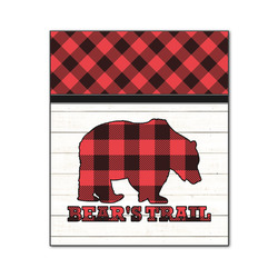 Lumberjack Plaid Wood Print - 20x24 (Personalized)