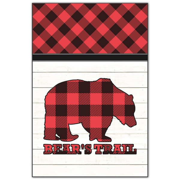 Custom Lumberjack Plaid Wood Print - 20x30 (Personalized)
