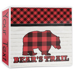 Lumberjack Plaid 3-Ring Binder - 3 inch (Personalized)