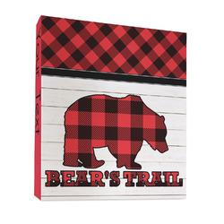 Lumberjack Plaid 3 Ring Binder - Full Wrap - 1" (Personalized)