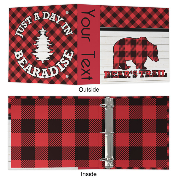 Lumberjack Plaid 3 Ring Binders - Full Wrap - 2" - APPROVAL